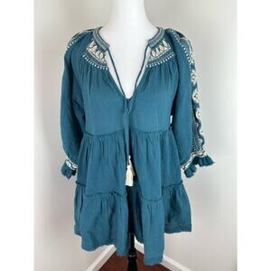NWT Free People Dreamweaver Embroidered Tunic - Size XS